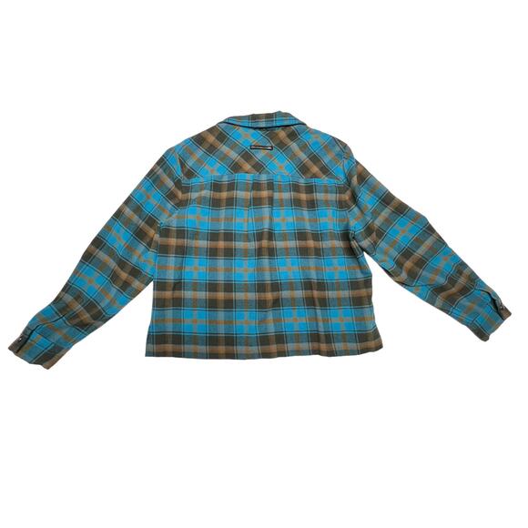 NORTON Blue Plaid Shirt Jacket, Size 10 – Lightweight Overshirt for Fall/Winter - Picture 9 of 12